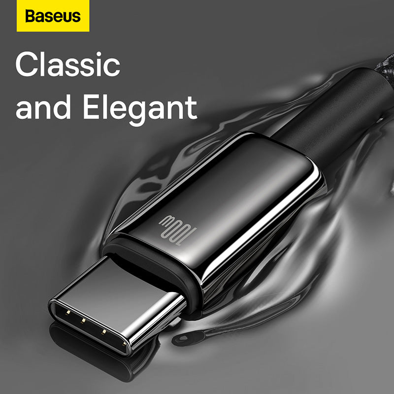 Baseus Tungsten Gold Fast Charging Data USB to Type-C Cable Black