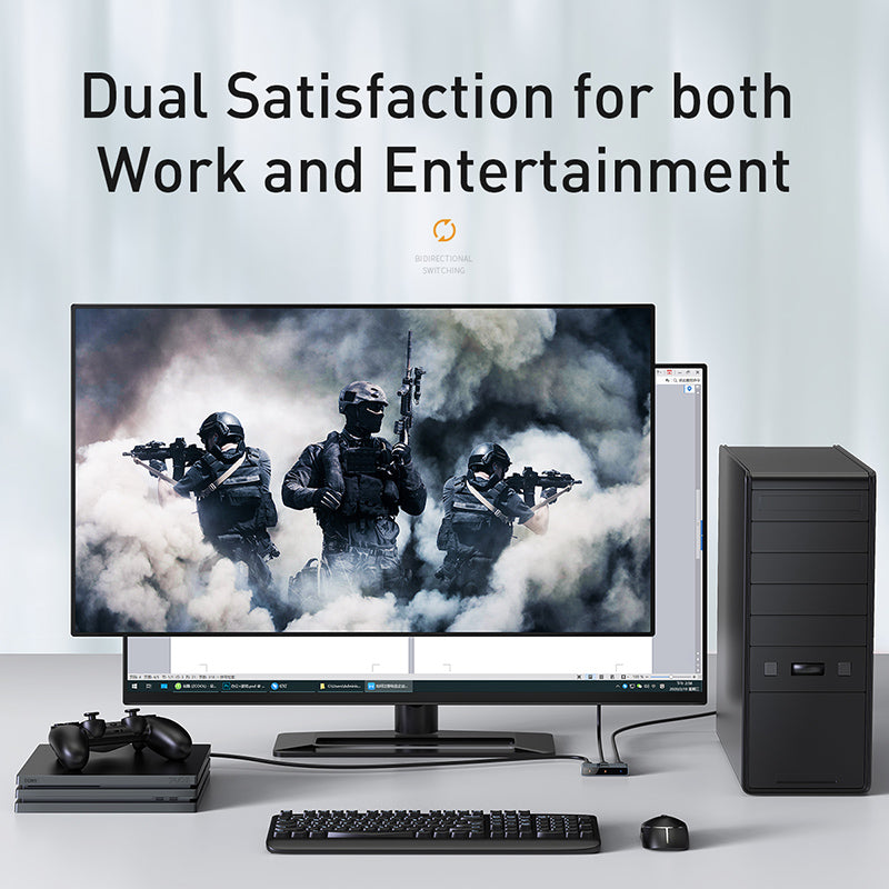 Baseus Matrix HDMI Bidirectional Switcher-Space Gray