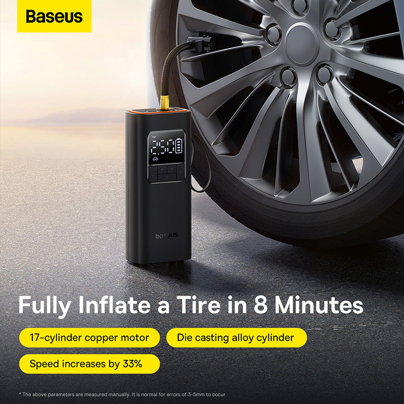 Baseus Super Mini Pro Series Wireless Car Inflator-Cluster Black