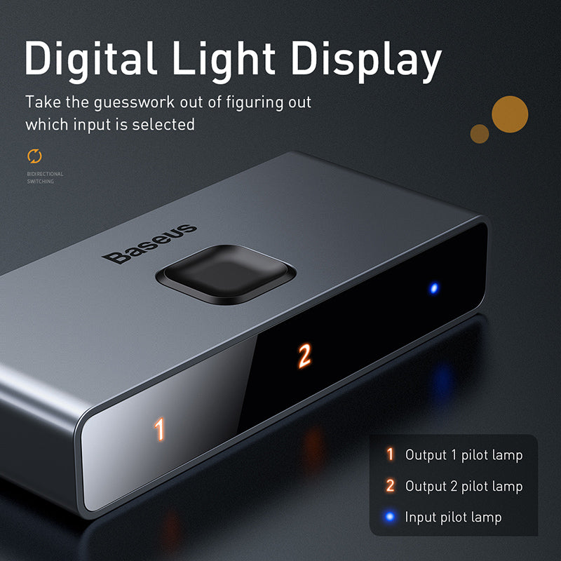 Baseus Matrix HDMI Bidirectional Switcher-Space Gray