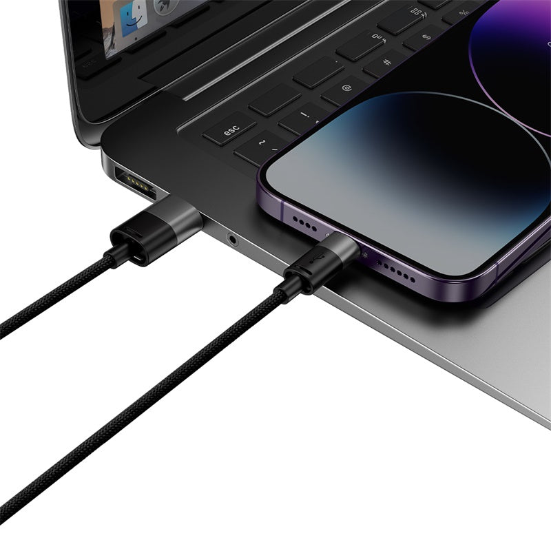Baseus 3 in 1 USB-A to C+L+M Charing Cable 1.2M