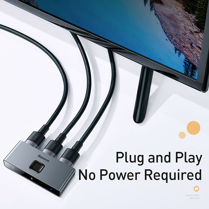 Baseus Matrix HDMI Bidirectional Switcher-Space Gray