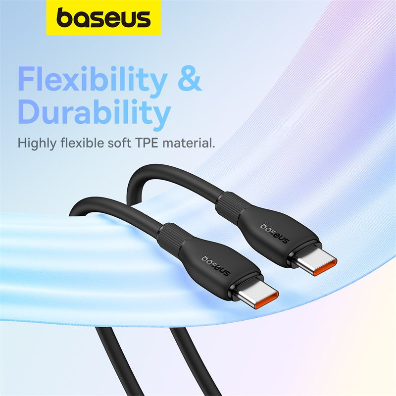 Baseus Pudding Series Type-C to Type-C Charging Cable 100W 1.2M