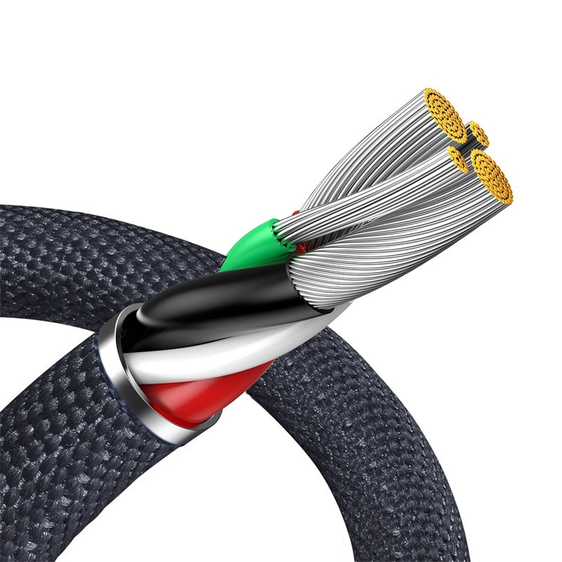 Baseus Crystal Shine Series USB-A to Lightning Charging Cable 1.2M Black