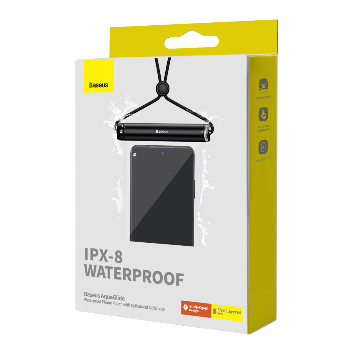 Baseus AquaGlide Waterproof Phone Pouch with Cylindrical Slide Lock