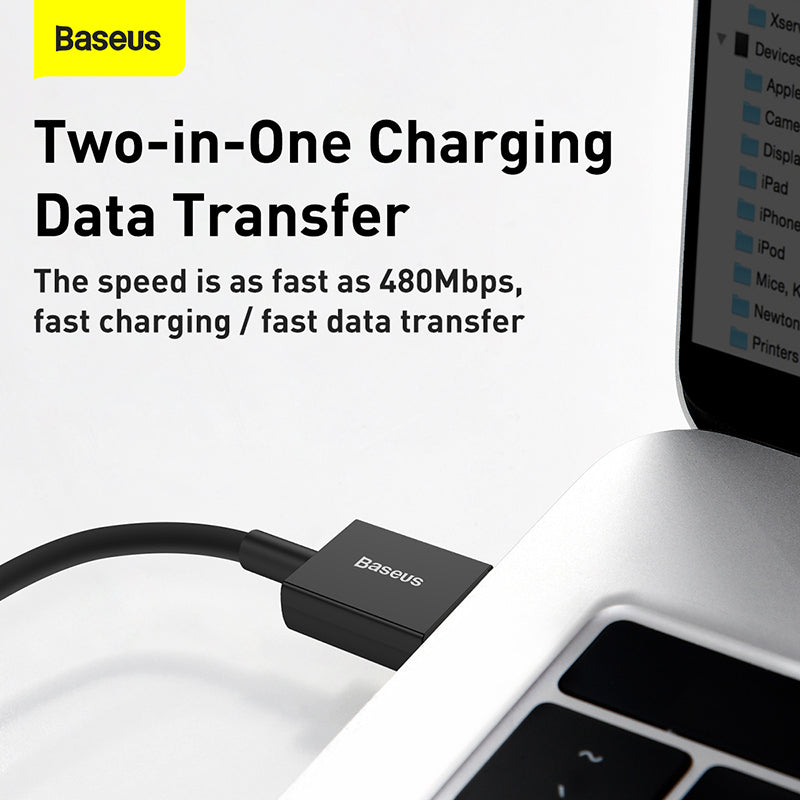 Baseus Superior Series USB-A to Type-C Charging Cable 66W 1M