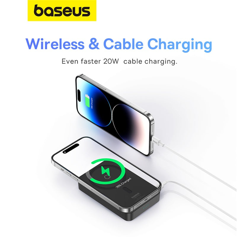 Baseus MagPro 5K 20W Wireless Charging Power Bank with Bracket