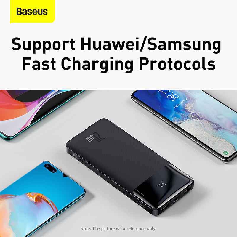 Baseus Bipow 10K 20W 4-Port Power Bank with Digital Display (Black)