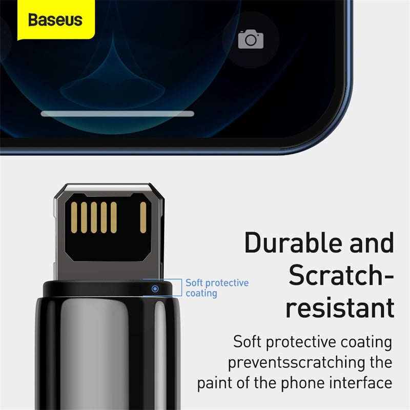 Baseus Tungsten Gold Fast Charging Data Cable USB to iP 2.4A Black