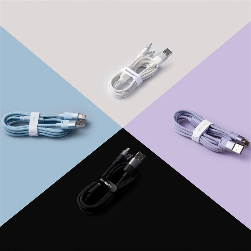 Baseus 3 in 1 USB-A to C+L+M Charing Cable 1.2M