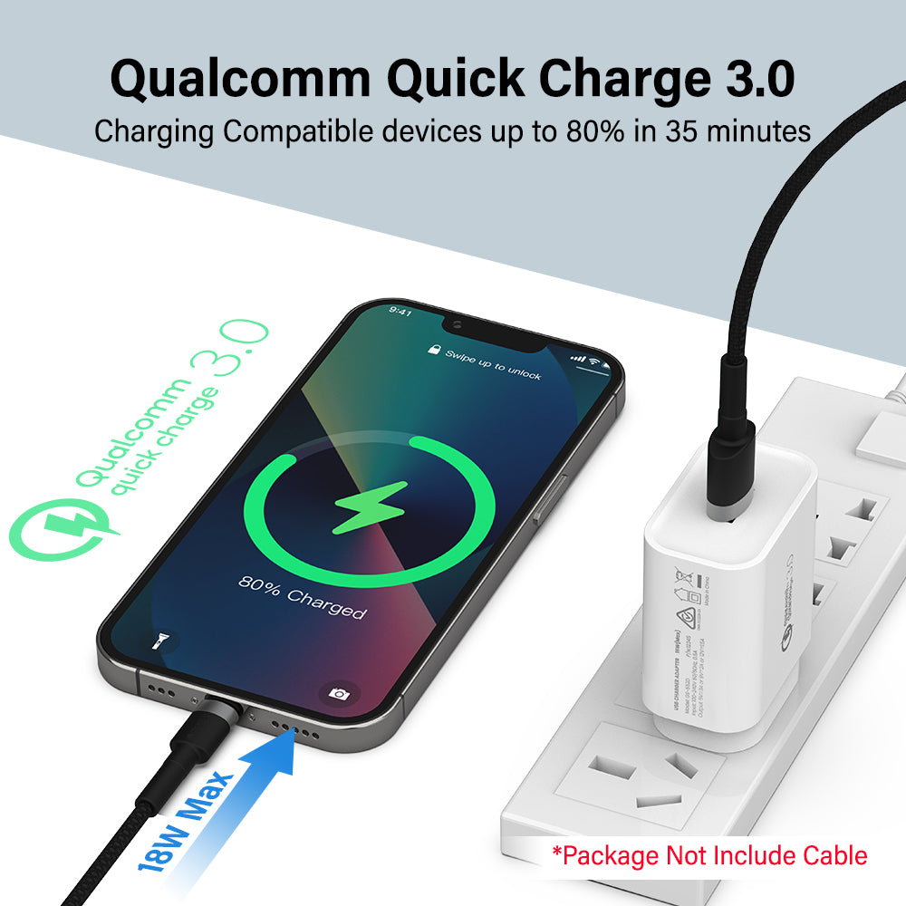 iQuick USB-A Charger 18W (White)