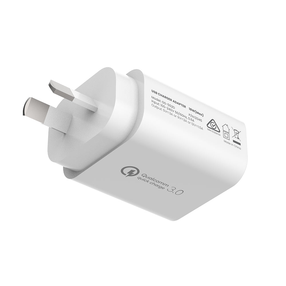 iQuick USB-A Charger 18W (White)