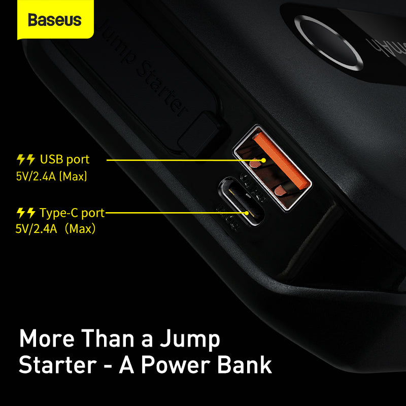 Baseus Super Energy Air Car Jump Starter  12V Black