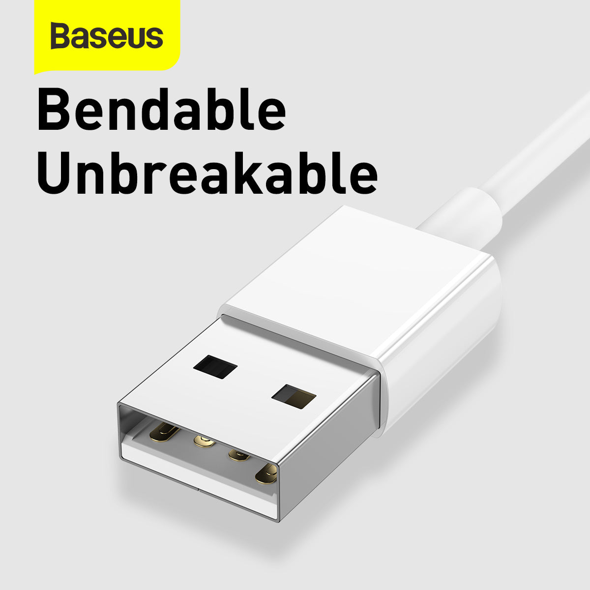 Baseus Superior Series USB-A to M+L+C Charging Cable White
