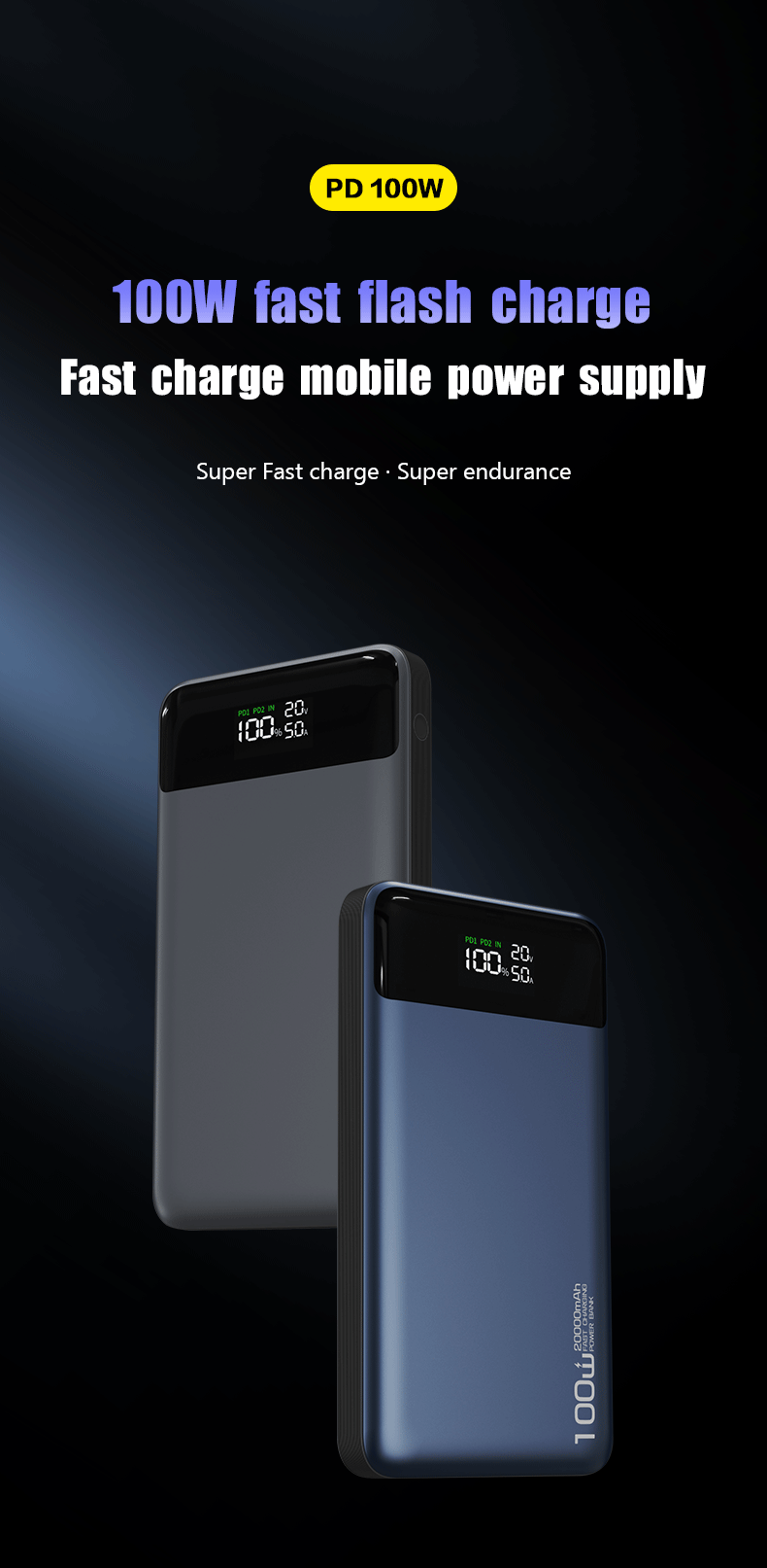 Tancotx VoltEdge 20K 100W Fast Charging Power Bank