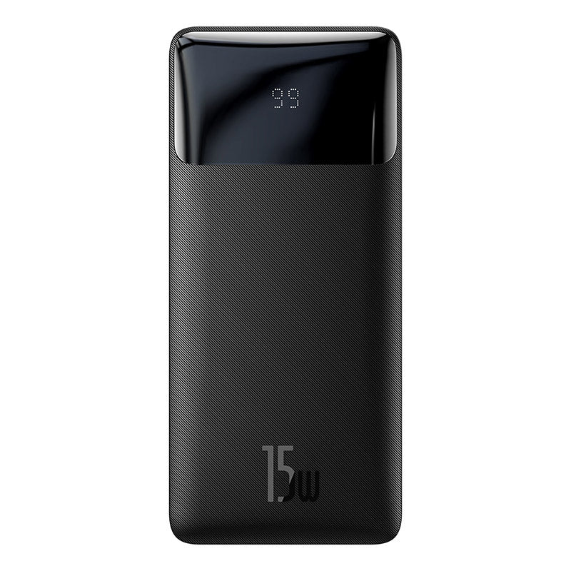 Baseus Bipow 10K 15W 4-Port Power Bank with Digital Display (Black)
