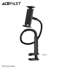 ACEFAST E40 Flexible Hands-Free Phone & Tablet Holder with 360° Adjustable Arm - Black