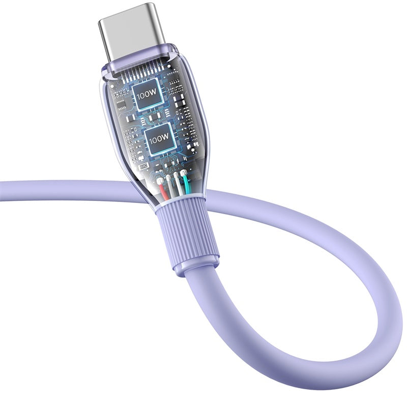 Baseus Pudding Series Type-C to Type-C Charging Cable 100W 1.2M
