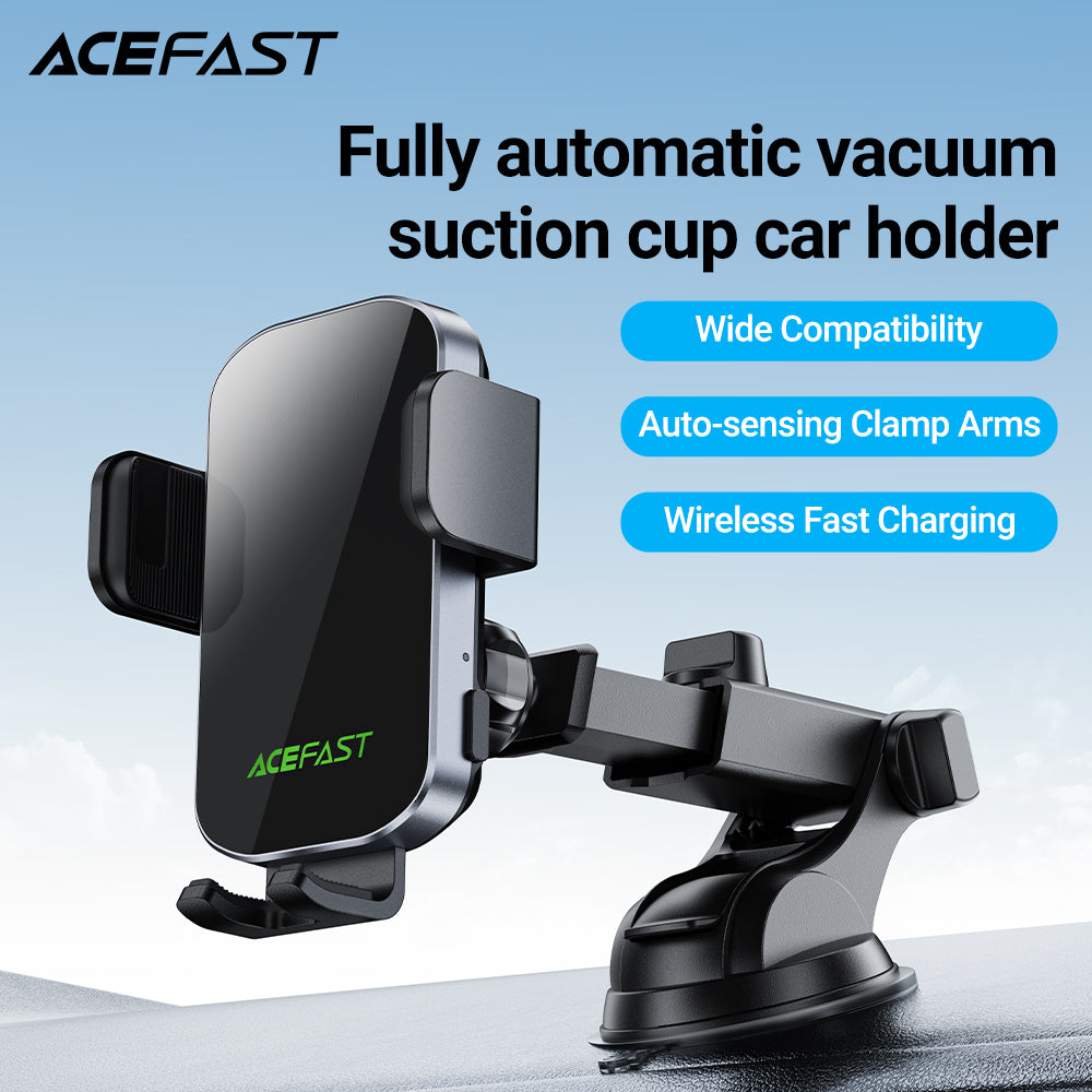 ACEFAST D53 15W Wireless Charging Car Phone Holder - Black