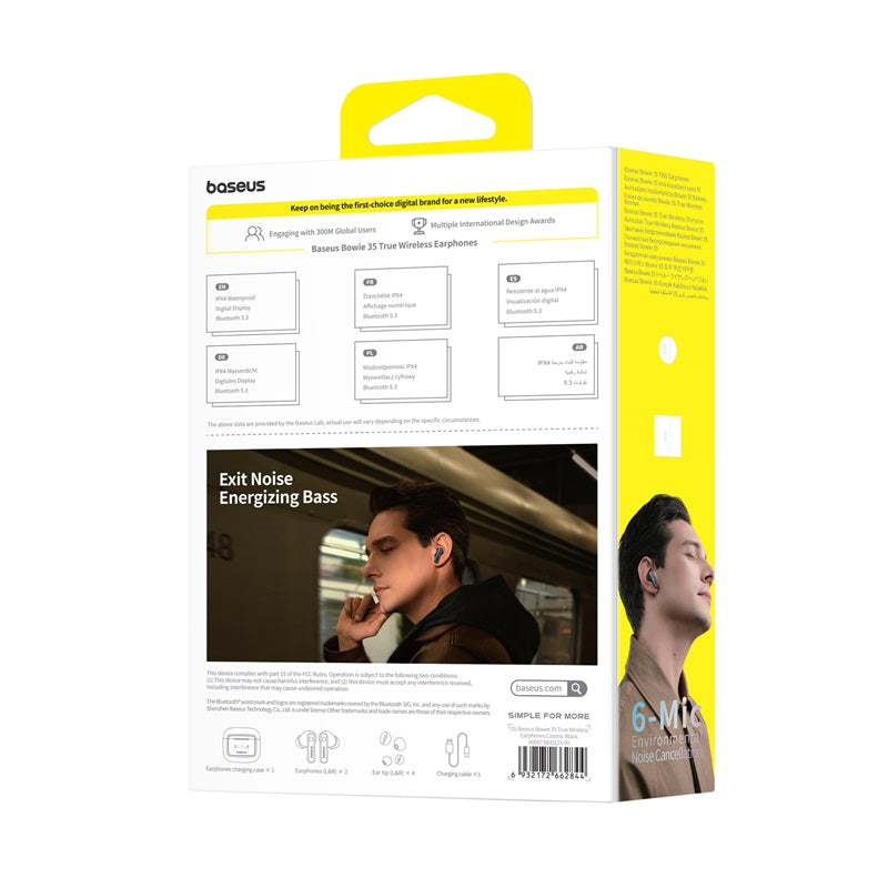Baseus Bowie 35 True Wireless Earphones Cosmic Black