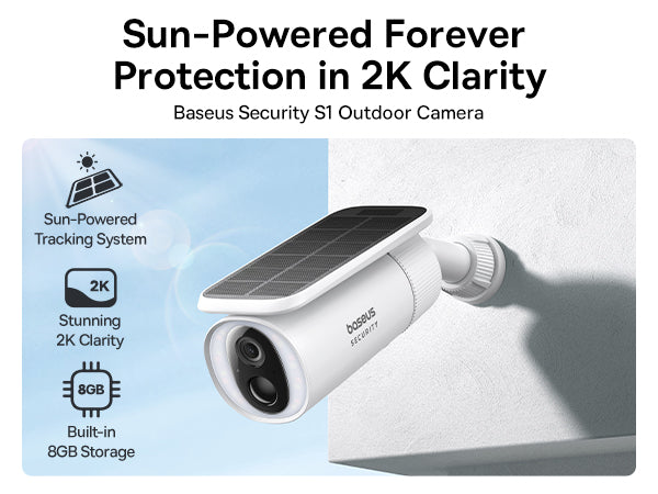 Baseus Security S1 Outdoor Camera 2K-White