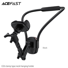 ACEFAST E33 Neck-Hanging Hands-Free Phone Holder for POV Recording - Black
