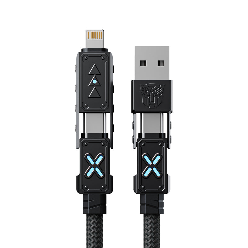 Transformers TF-A12 4-in-1 240W Fast Charging Cable with RGB Light