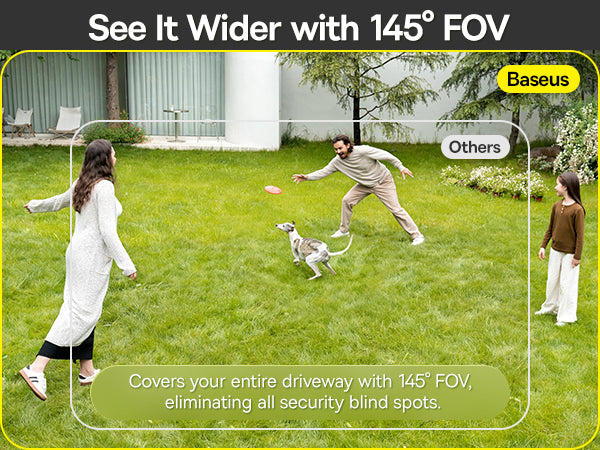 Baseus Security S1 Outdoor Camera 2K-White