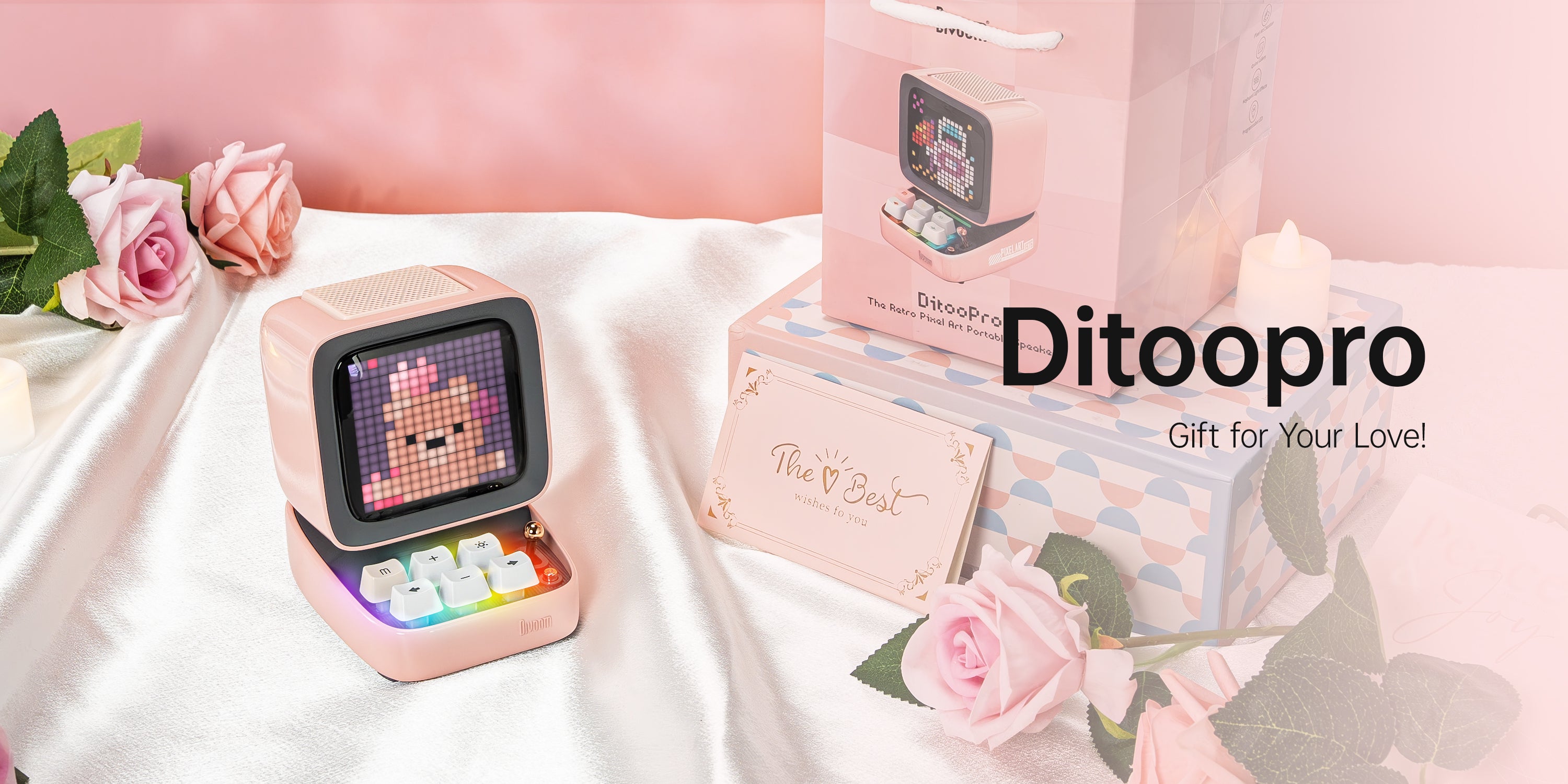 Divoom Ditoo-Pro Retro Pixel Bluetooth Speaker – Smart Pixel Art Audio | AU Stock