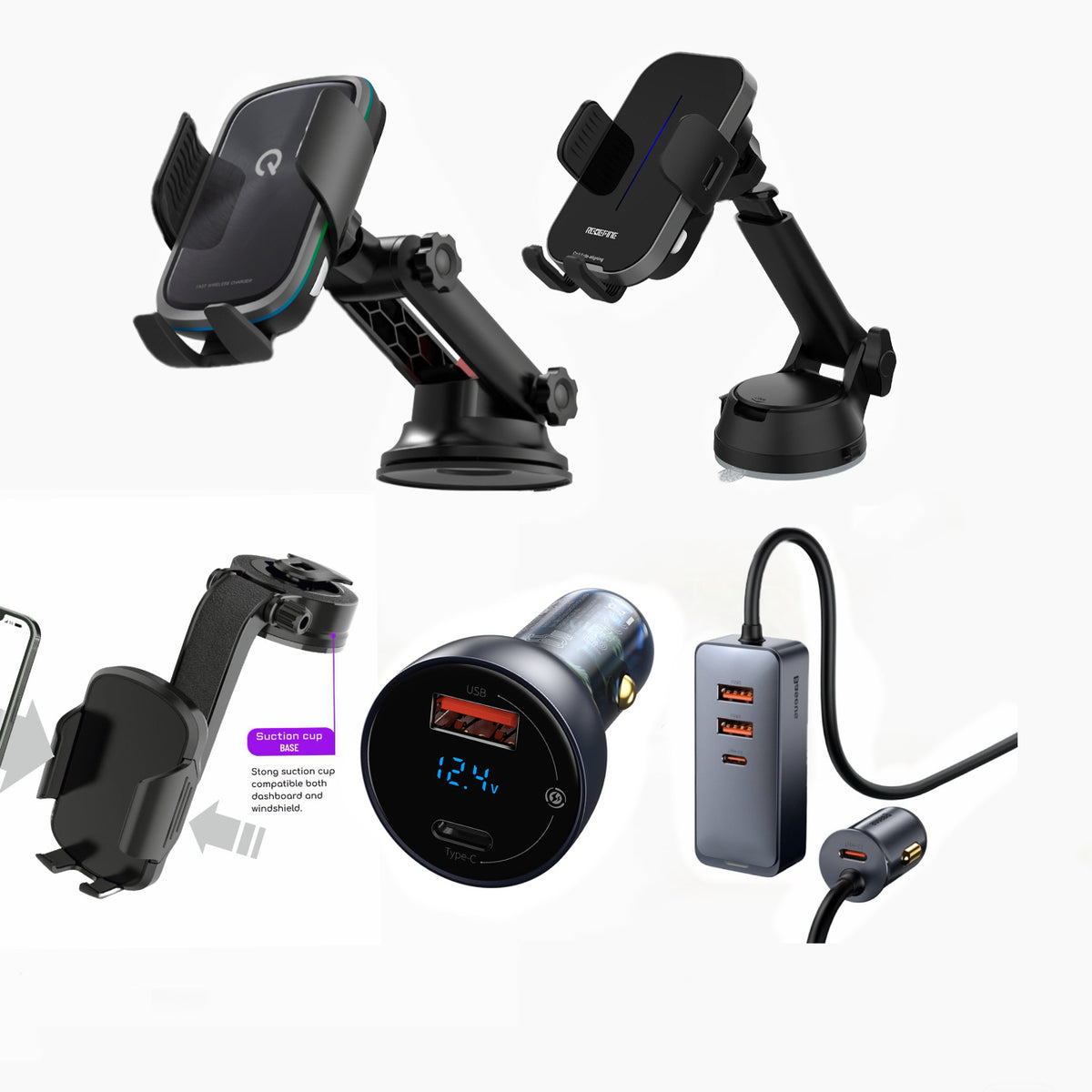 iQuick Q5 + UTIA + REDEFINE RM1 Mounts + Baseus 120W & 65W PPS Chargers | Long-Trip Multi-Device Power Bundle