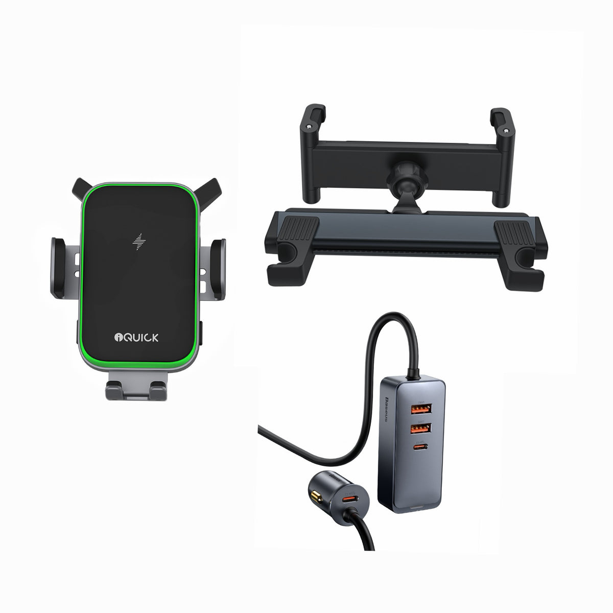 iQuick RX3 + JoyRide Pro + Baseus 120W Share Together | Family Ride Rear-Seat Power Bundle