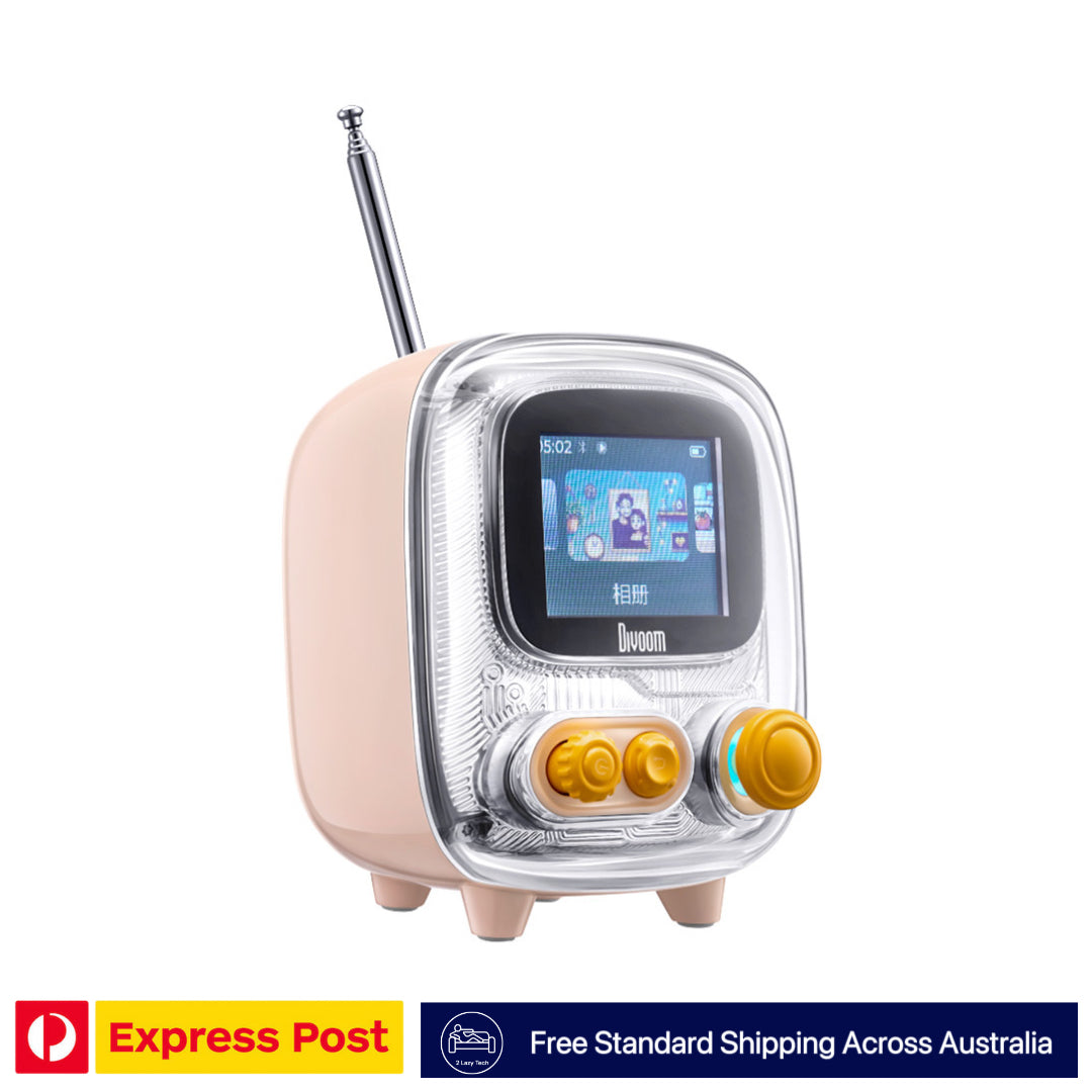 Divoom Tiivoo-2 Bluetooth Speaker & Album – Retro Pixel Art Audio Set | AU Stock