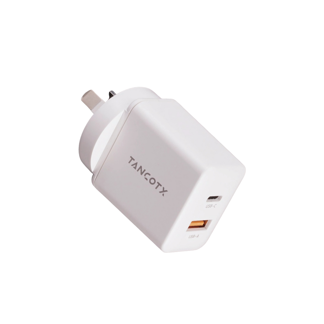 Tancotx PowerCube30 30W Dual-Port Fast Charger White