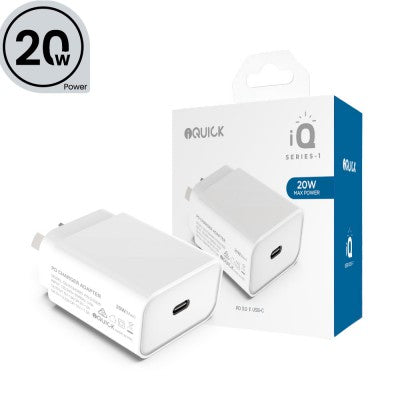 iQuick PD3.0 Type-C Charger 20W (White)