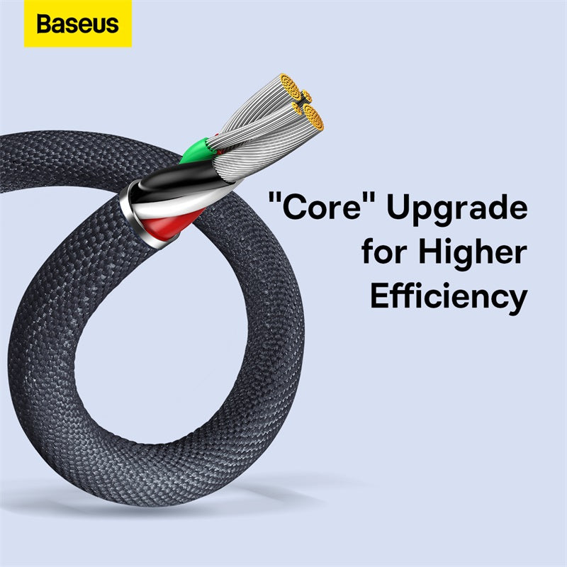 Baseus Crystal Shine Series USB-A to Lightning Charging Cable 2M Black