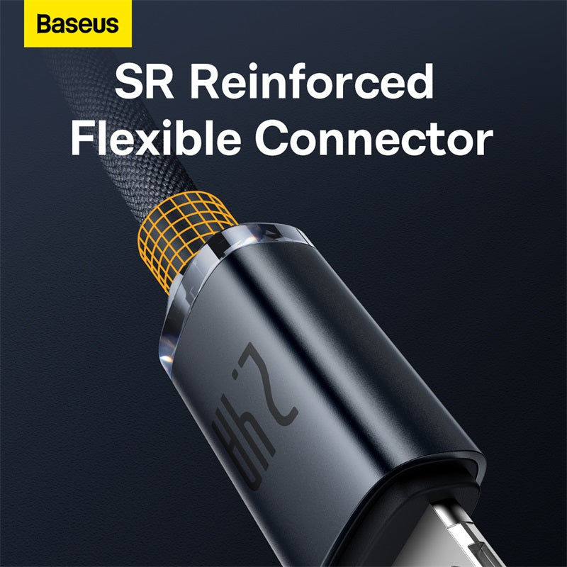 Baseus Crystal Shine Series USB-A to Lightning Charging Cable 1.2M Black