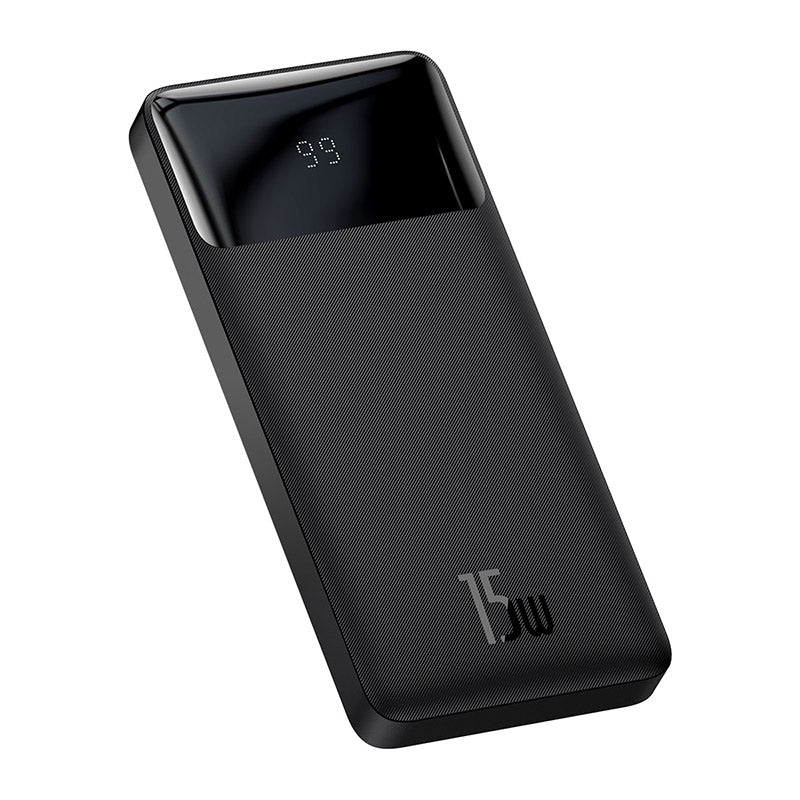 Baseus Bipow 10K 15W 4-Port Power Bank with Digital Display (Black)