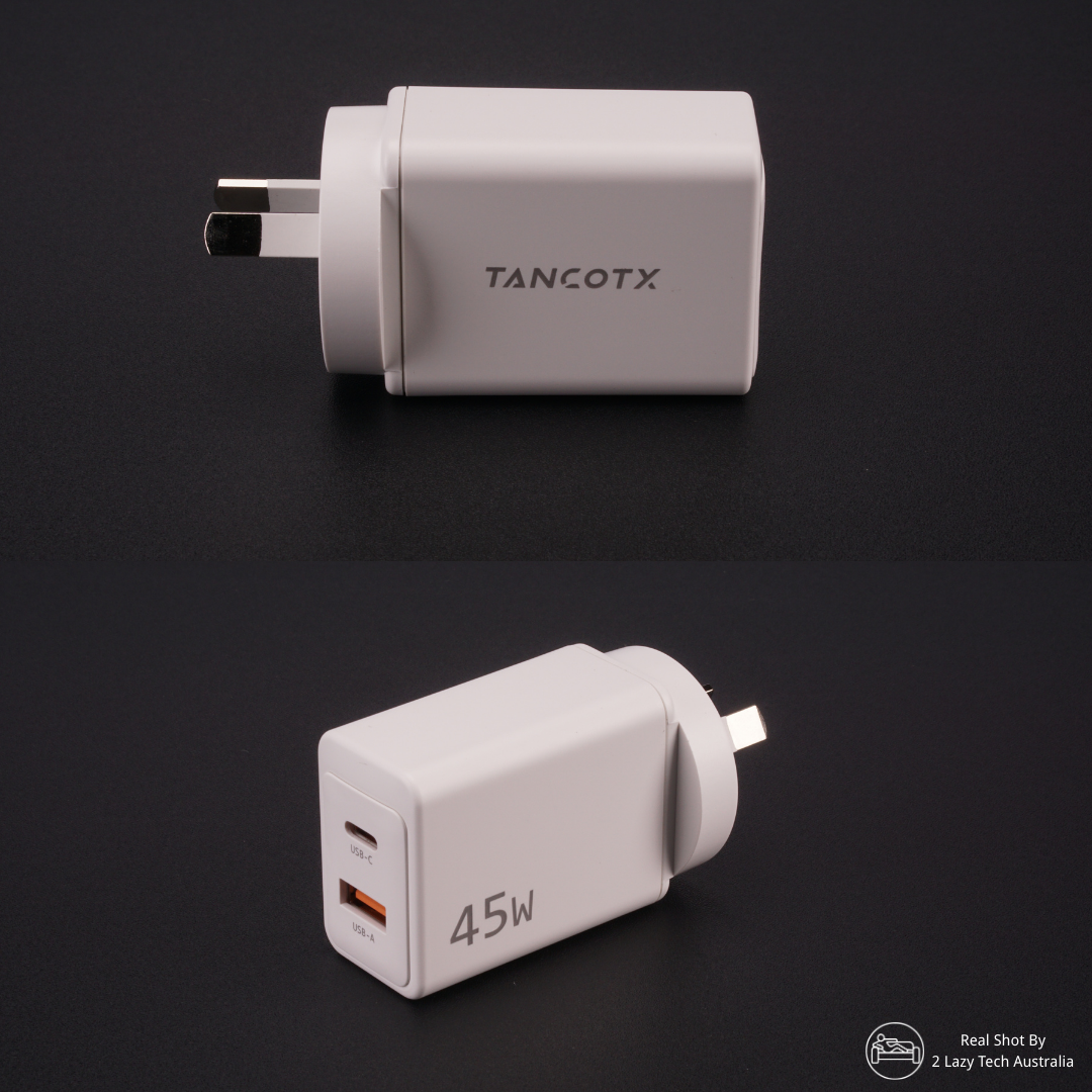 Tancotx PowerCube45 45W Dual-Port Fast Charger White