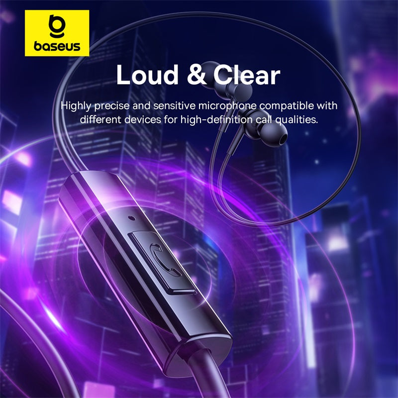 Baseus Encok CZ11 Wired Earphones Cluster Black