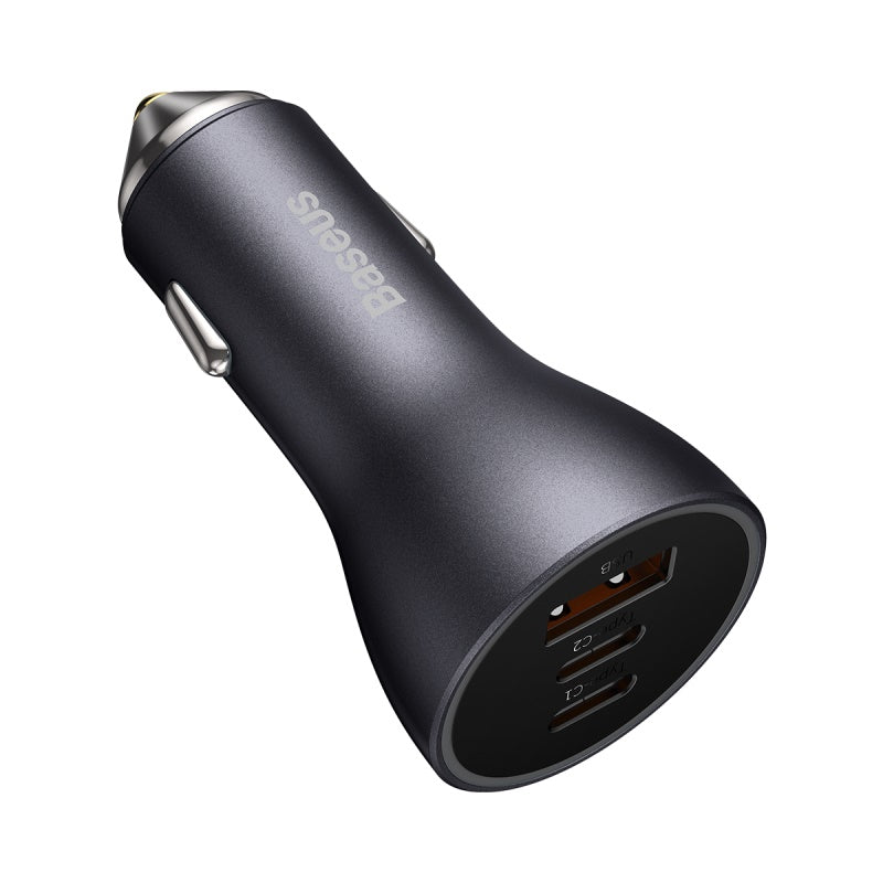 Baseus Golden Contactor Pro 3-in-1 Car Charger (Blue/Black) - 2C1A