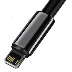 Baseus Tungsten Gold Fast Charging Data Cable USB to iP 2.4A Black
