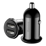 Baseus Grain Pro Car Charger (Black/White) - 2A