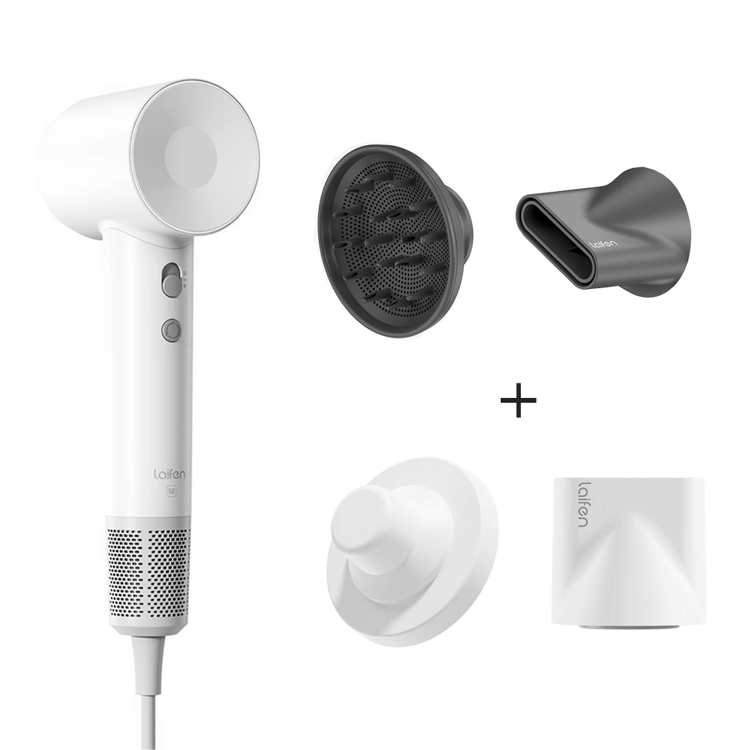 Laifen SE High Speed Hair Dryer + Free Nozzle & Wall Mount
