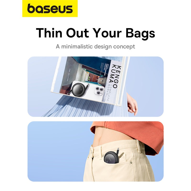 Baseus Free2Draw Mini Retractable Type-C to Type-C Charging Cable 100W 1M