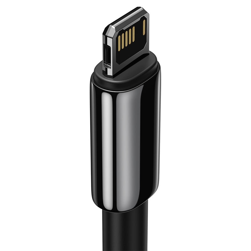 Baseus Tungsten Gold Fast Charging Data Cable USB to iP 2.4A Black