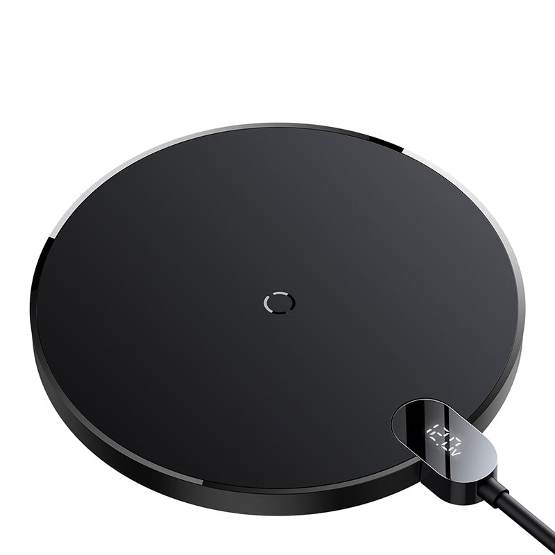 Baseus Gen 2 Wireless Charger with Digital Display 15W (Black)