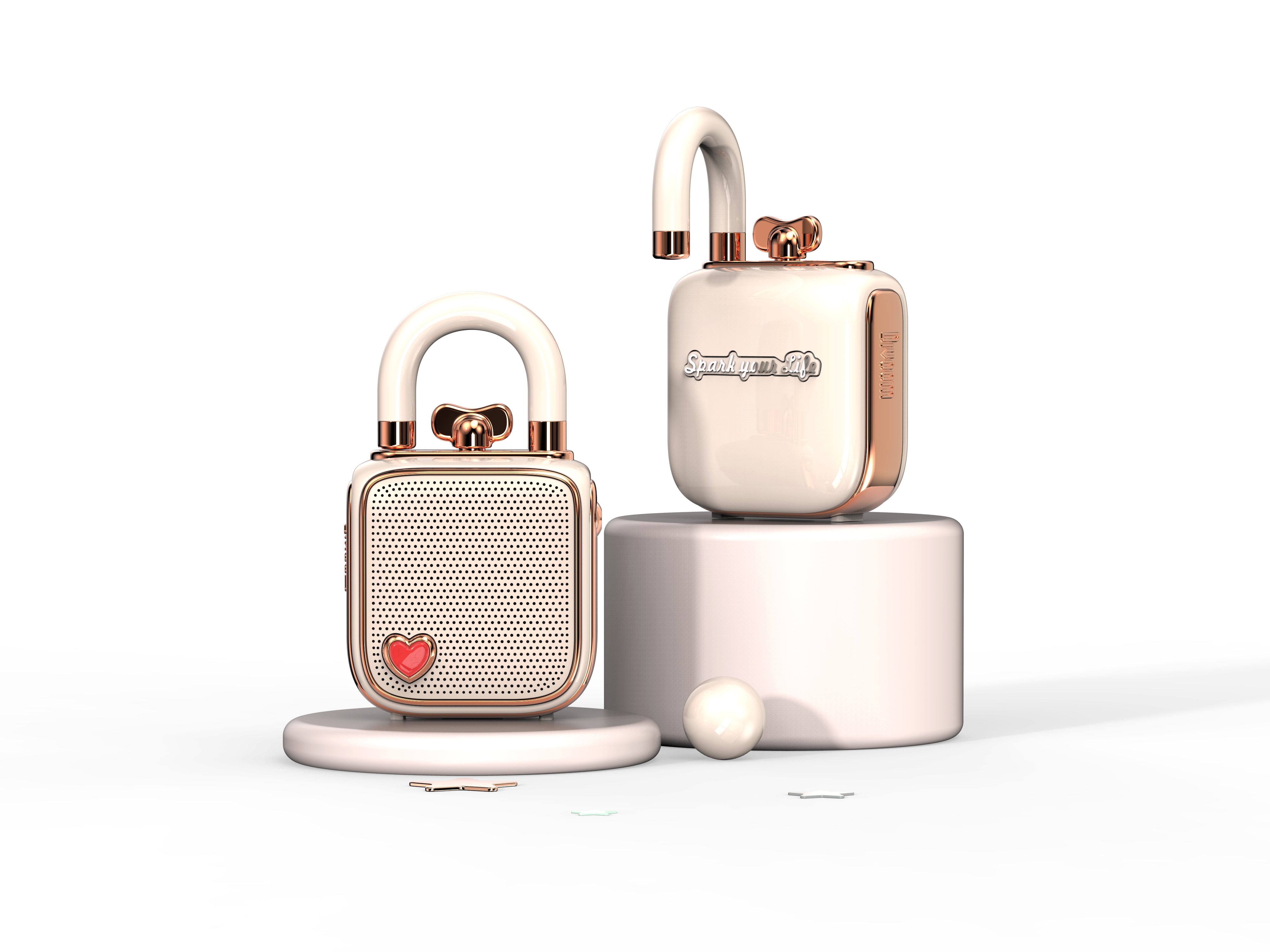 Divoom Lovelock Bluetooth Speaker - Pink Color