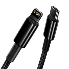 Baseus Tungsten Gold Fast Charging USB-C to ip Data Cable Black