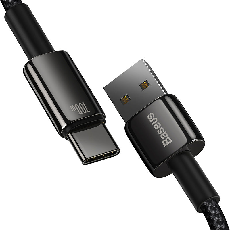 Baseus Tungsten Gold Fast Charging Data USB to Type-C Cable Black