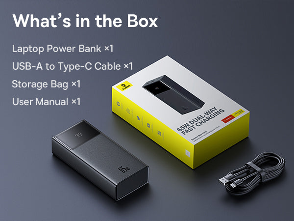 Baseus Star-Lord 30K 65W Digital Display 4-Port Power Bank